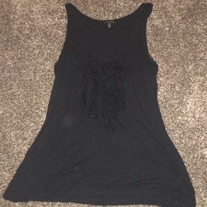 Black tank top